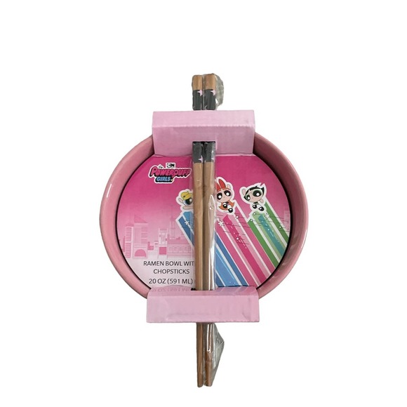 New Powerpuff Girls Ramen bowl with chopsticks - Picture 2 of 2